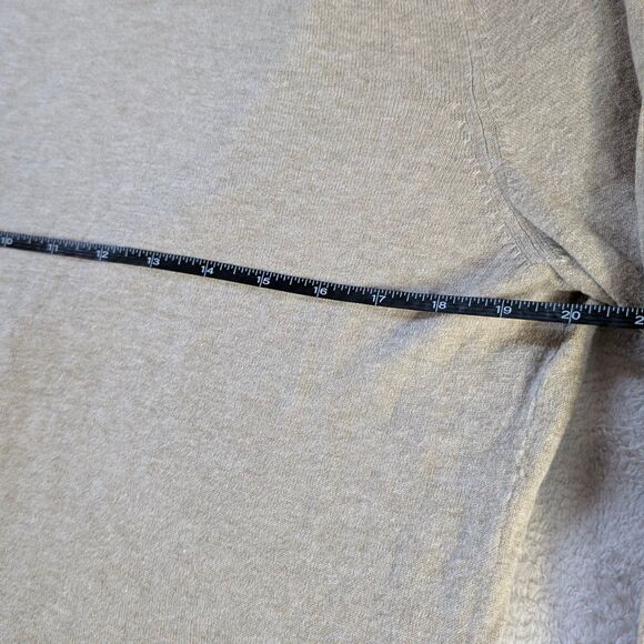 Snowflake Print Cardigan Sweater Women's Large Beige Brown 3 Button Rabbit Hair - Picture 8 of 9